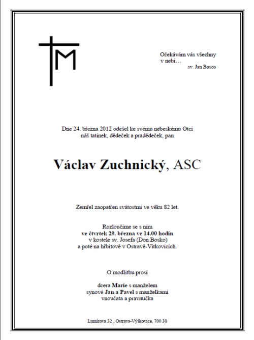 Václav Zuchnický ASC